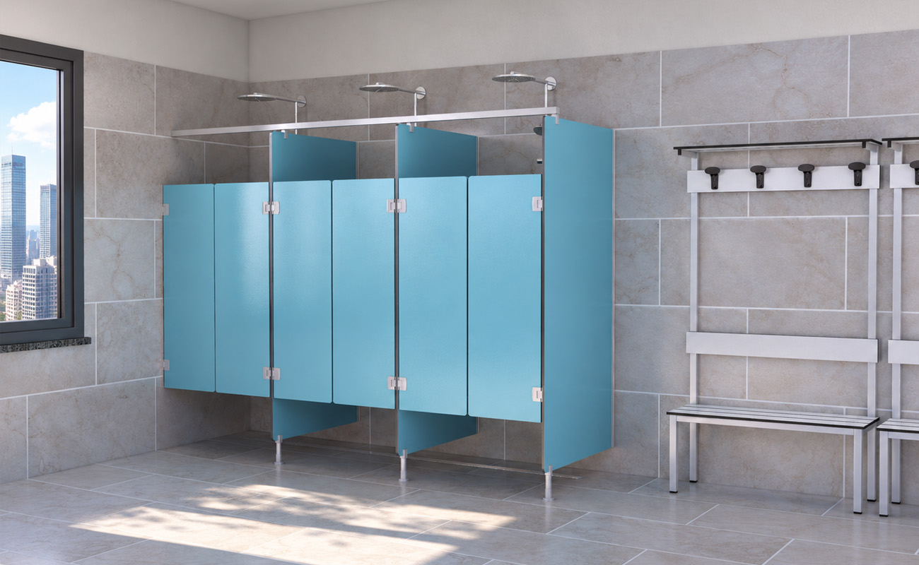 Box Doccia Sistema Piedini porta su divisorio